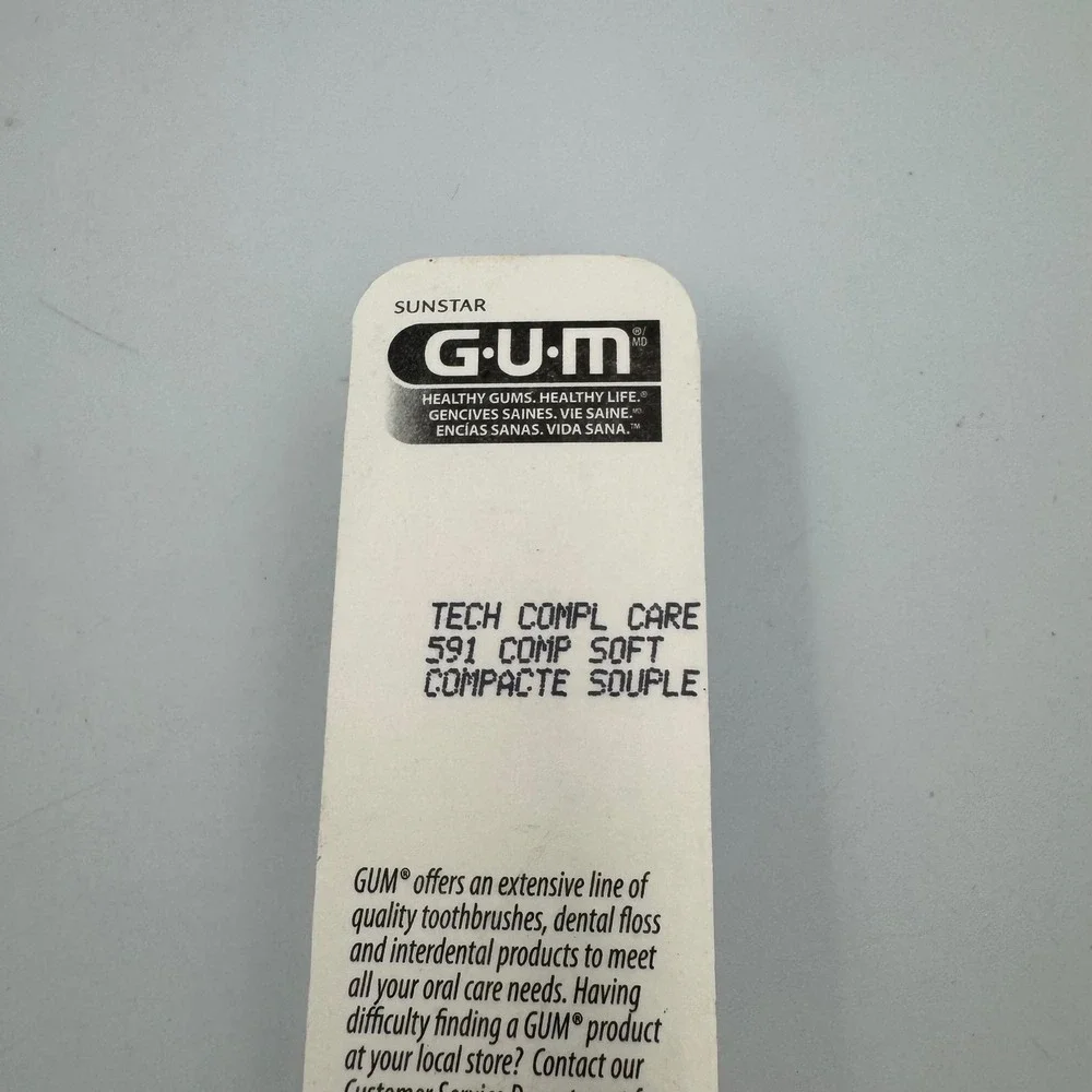 GUM‎ Sunstar 591 Compact Soft Toothbrush Yellow